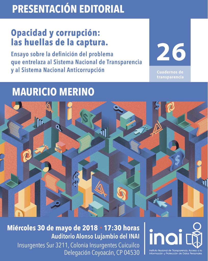 Presentará INAI Cuaderno de Transparencia Opacidad y Corrupción