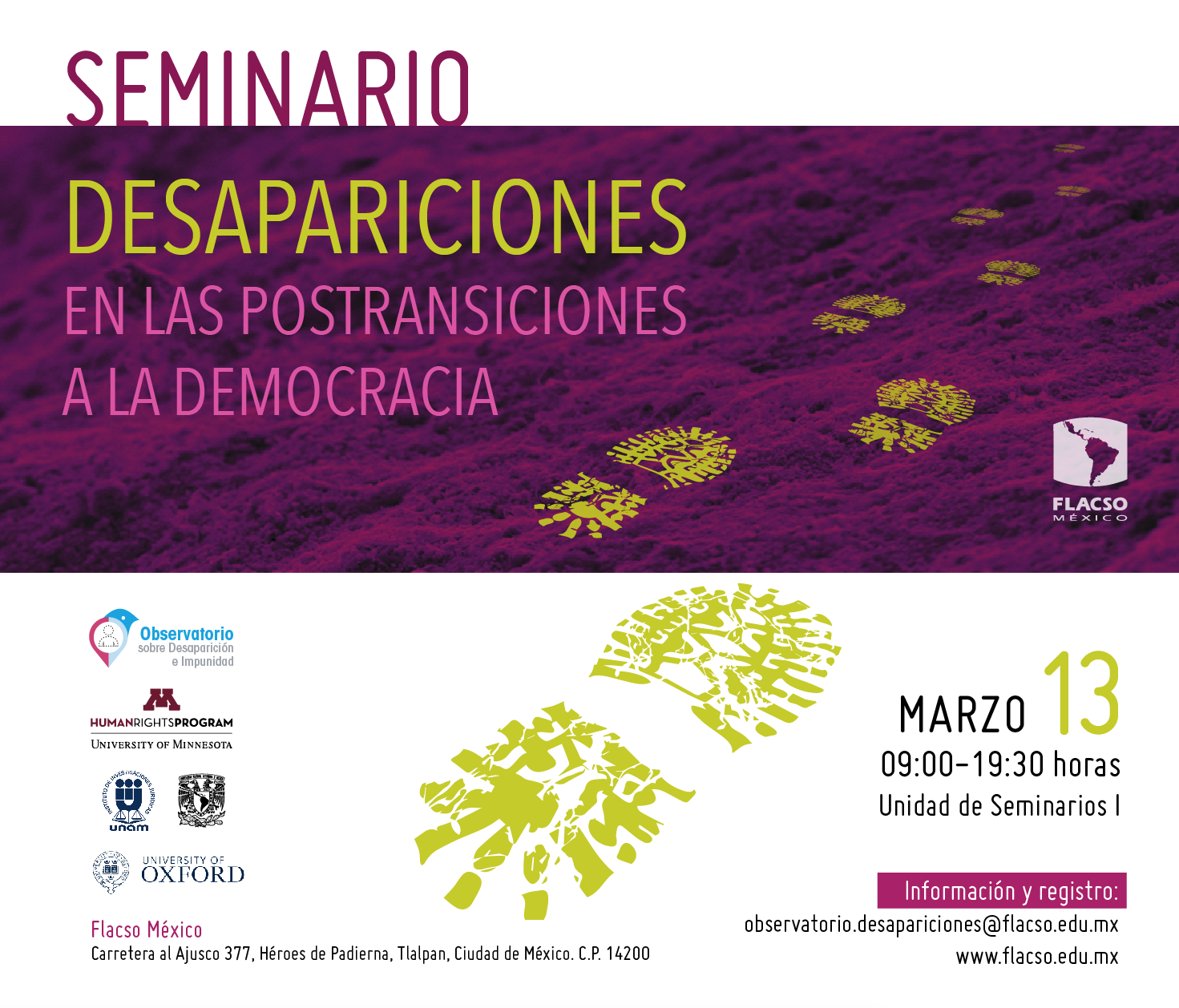Seminario Desapariciones en las postransiciones a la democracia
