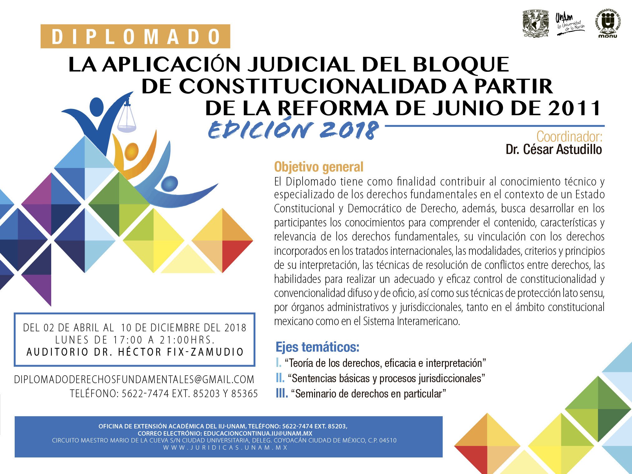 Diplomado La aplicación judicial del bloque de constitucionalidad a partir de la reforma de junio de 2011