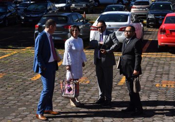 Comparece Rosario Robles ante un juez en el Reclusorio Sur