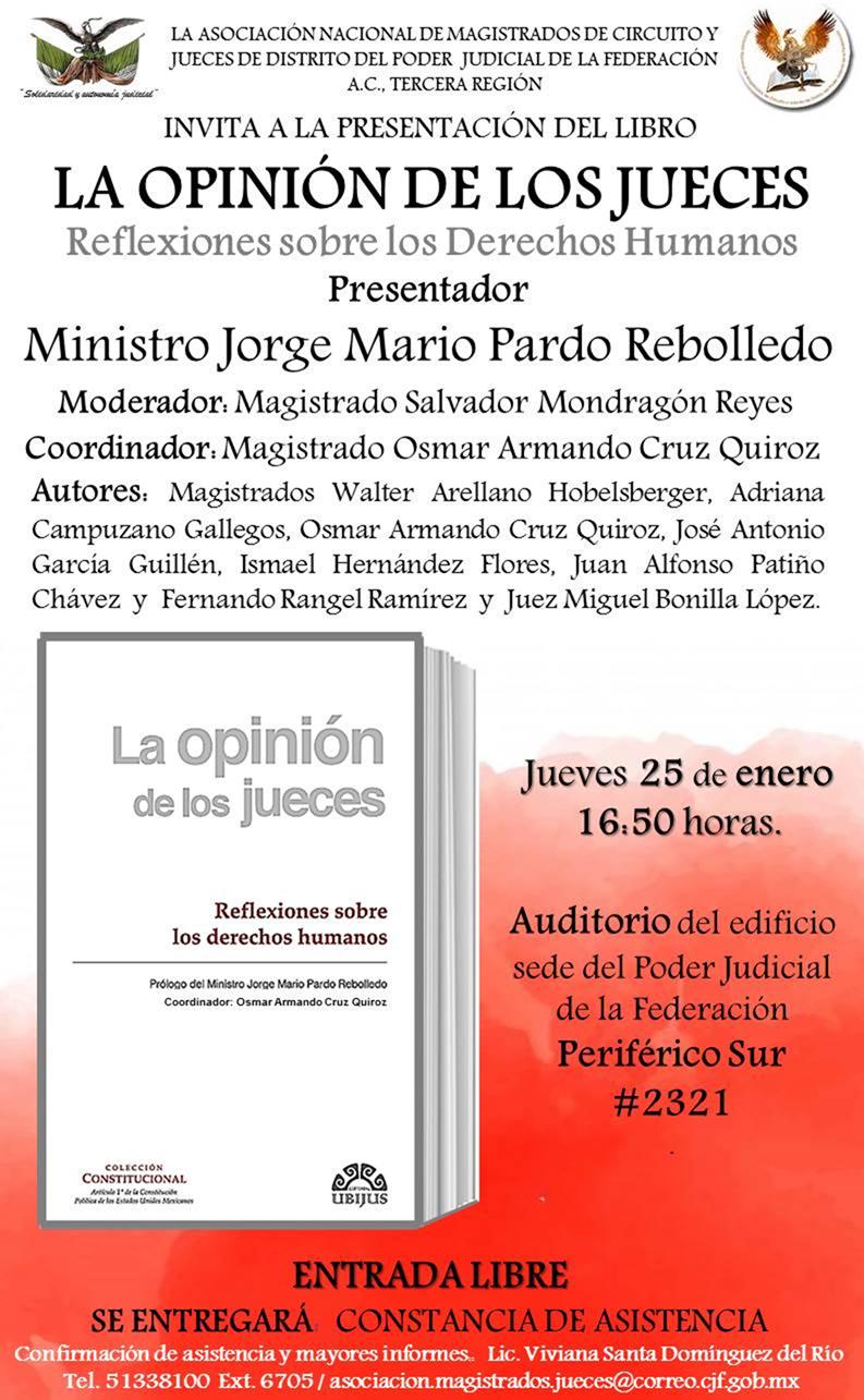 Presentación del libro La opinión de los jueces