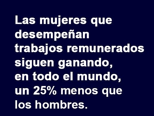 Mujeres ganan menos que los hombres en todo el mundo