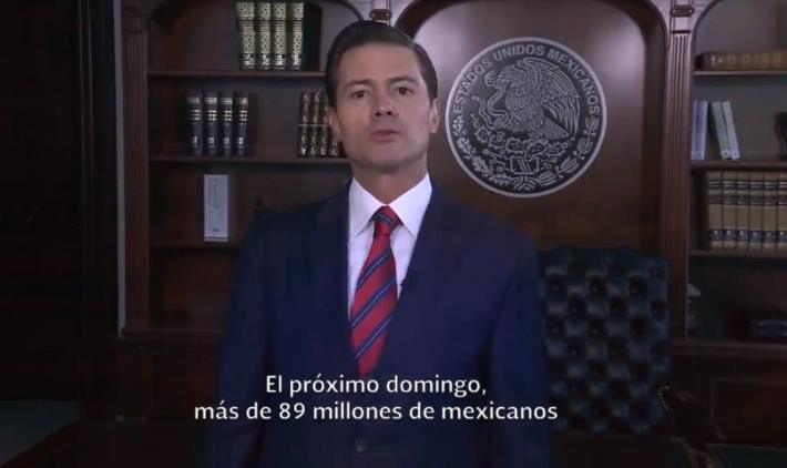 Enfrentar la violencia votando: EPN