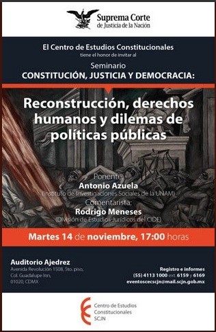 Seminario Constitución, Política y Democracia: Reconstrucción, derechos humanos y dilemas de políticas públicas. 