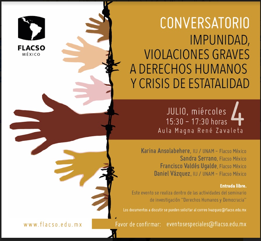 CONVERSATORIO  IMPUNIDAD, VIOLACIONES GRAVES A DERECHOS HUMANOS Y CRISIS DE ESTATALIDAD