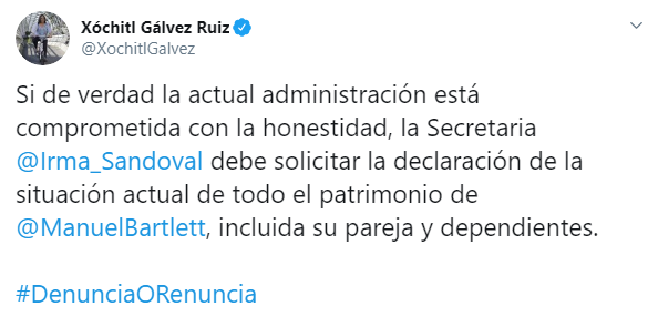 El PAN pide que la SFP investigue señalamientos en contra de Manuel Bartlett
